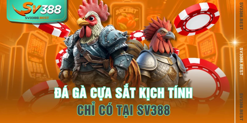 Đá gà cựa sắt kịch tính chỉ có tại SV388